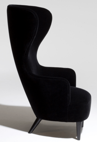 contemporary wing chair