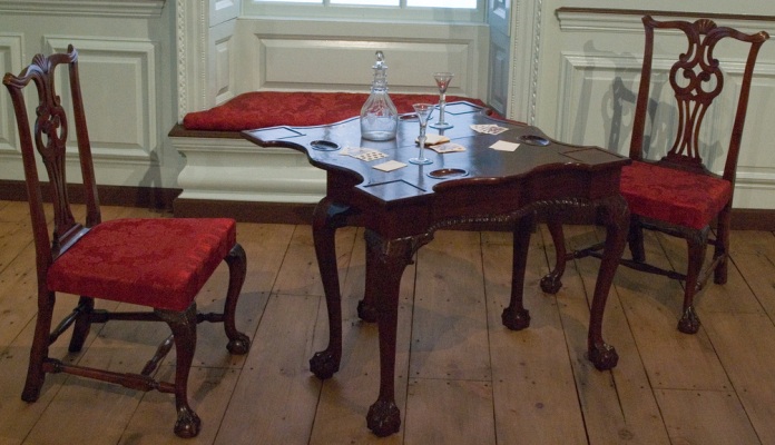 18th century American card table