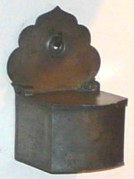 Polish salt box, hanging, wooden