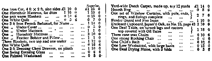 baby furniture 19th century catalogue package