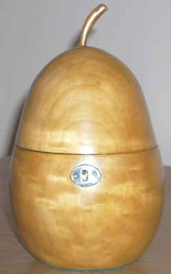 pear shaped tea caddy