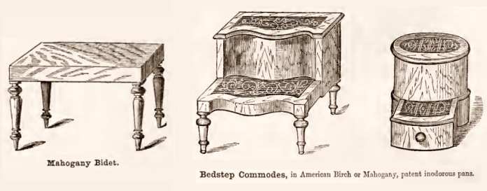 Bedstep commodes 1800s