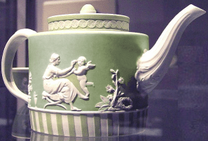green jasperware teapot 1790
