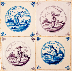 delft tiles late 1600s