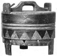 swedish painted wood tub