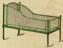 Baby crib 19th century