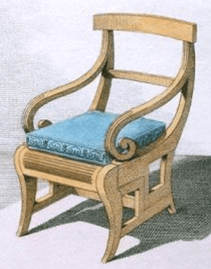 metamorphic library chair steps